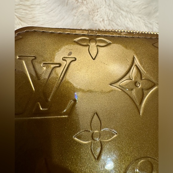 Louis Vuitton Vernis Bronze Long Zippy Wallet Authentic Zip Around Made In Spain - Picture 5 of 16